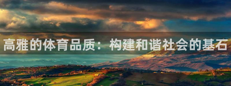 高雅的体育品质：构建和谐社会的基石
